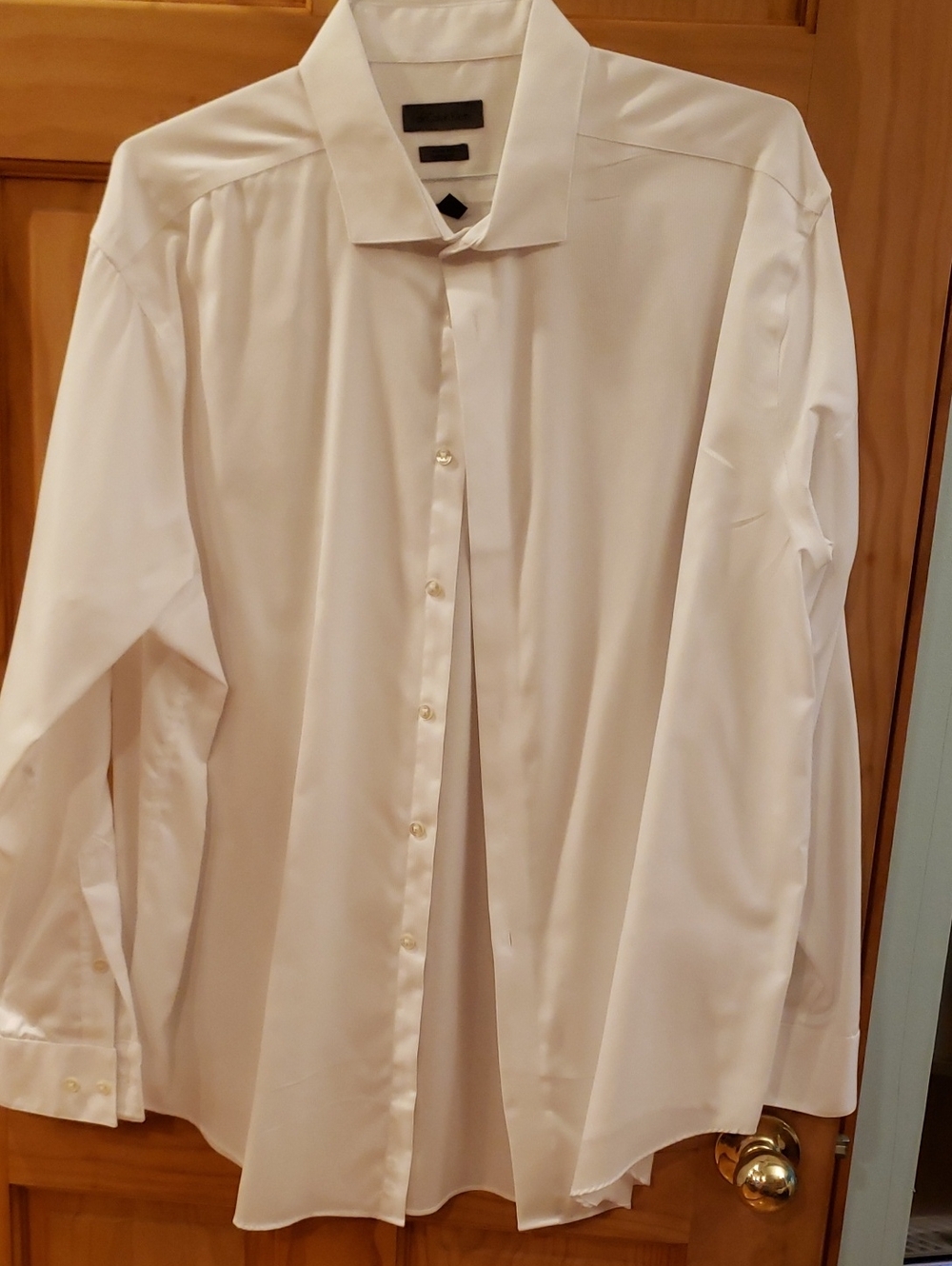 Calvin Klein White Long-Sleeve Dress Shirt